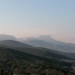Vue sur Rochecolombe depuis Montclar sur Gervanne
