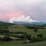 Un soir d'été à Montclar sur Gervanne - Vue sur les trois becs
